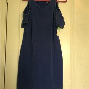 Blue Decree cold shoulder dress
